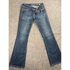 MISS ME Women's 28 "JP5075 Boot" Stretch Jeans w/ Rhinestones & Studs